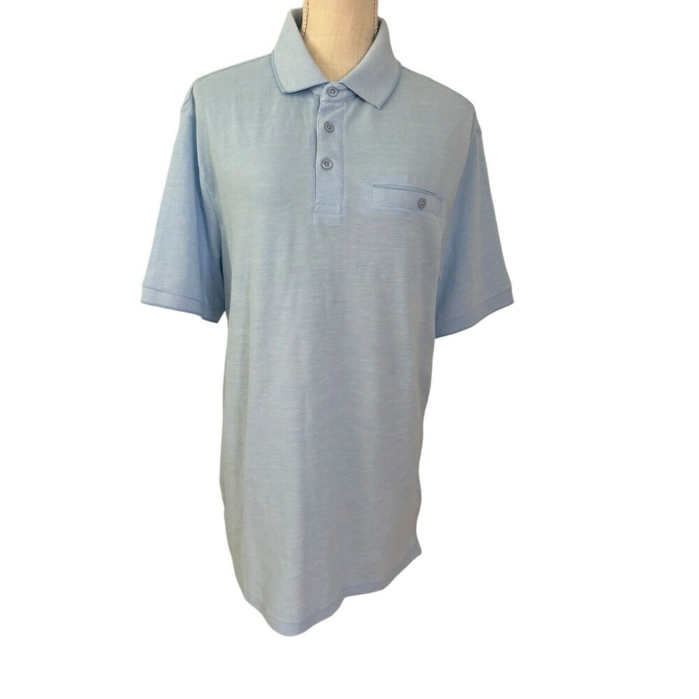 NWT‎ Soul Of London Men's Blue Polo Shirt Size XL